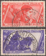 1932 Regno D'italia U 328-32 Anniversario Marcia Su Roma 2 Val Fu - Oblitérés