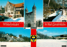 73180574 Bad Gandersheim Abtei Stiftskirche Anlagen Kurhaus Sanatorium Winter Ba - Bad Gandersheim