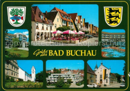 73180547 Bad Buchau Federsee Stadtansichten Schwimmbad Wappen Bad Buchau Federse - Bad Buchau