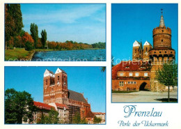 73180396 Prenzlau Uckersee-Promenade Marienkirche Mitteltor  Prenzlau - Prenzlau