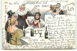 N°22426 - Gruss Vom Carneval - Couples Faisant La Fête, Déguisés - Carnaval