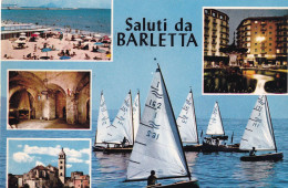 Cartolina Barletta - Saluti Con Vedutine - Barletta