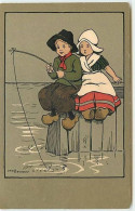 N°10361 - Carte Illustrateur - Ethel Parkinson - Jeunes Hollandais à La Pêche - Parkinson, Ethel