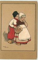 N°10314 - Carte Illustrateur - Ethel Parkinson - Jeunes Hollandais Avec Un Panier De Pommes - Parkinson, Ethel