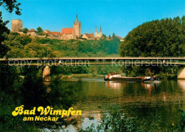 73179914 Wimpfen Bad Blauen Turm Neckarbruecke Wimpfen Bad - Bad Wimpfen