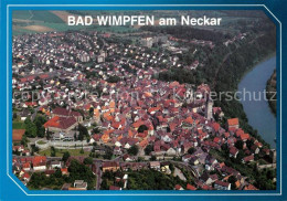 73179912 Wimpfen Bad Fliegeraufnahme Kirche Blauen Turm Wimpfen Bad - Bad Wimpfen