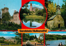 73179347 Gerolstein Kasselburg Buschkapelle Brunnenplatz Stausee Panorama Gerols - Gerolstein