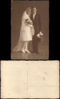 Glückwunsch - Hochzeit Mann Mit Zylinder Braut & Bräutigam 1922 Privatfoto - Matrimonios