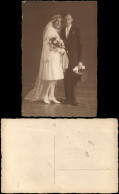 Glückwunsch - Hochzeit Mann Mit Zylinder Braut & Bräutigam 1922 Privatfoto - Huwelijken