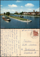 Ansichtskarte Schweinfurt Stadtteilansicht, Frachtschiff 1967 - Schweinfurt