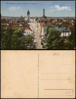 Ansichtskarte Straubing Blick Vom Untern Stadttor Geg. D. Stadt-Turm 1910 - Straubing