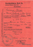 LAISSER PASSER FRONTIERE GUERRE - AUTORITE ALLEMANDE - OCCUPATION - LILLE - AVRIL/MAI 1942 - W.W.2. - Format (10,5x15cm) - Documenti