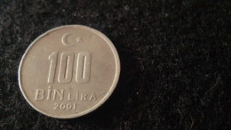 TÜRKİYE - 2001-    100 BİN  LİRA - Turquie