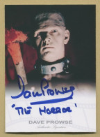 Dave Prowse (1935-2020) - Star Wars - Rare Signed Homemade Trading Card - COA - Acteurs & Comédiens