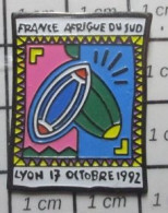 715B Pin's Pins / Beau Et Rare / SPORTS / RUGBY COUPE DU MONDE FRANCE AFRIQUE DU SUD 1992 - Rugby