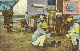 GUATEMALA - INDIOS ALMORZANDO EN EL CAMINO - FOTO TORRES - 1910 - Guatemala