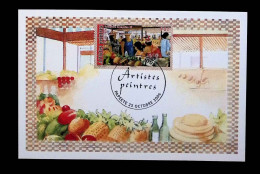 CL, FDC, 1 Er Jour, Carte Maximum, Artistes Peintres, Papeete , 25 Octobre 2006, Marché, 2 Scans - Storia Postale