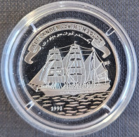 Somalia Silver 5000 Shilling 1998. KM-88. Tall Ship - Alexander Von Humboldt. PROOF - Somalia