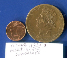 10  Cents  1927 H - Guadeloupe En Martinique