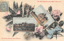 53-SAINT-AIGNAN-SUR-ROE- JE VOUS ENVOIE CES FLEURS MULTIVUES - Saint Aignan Sur Roe