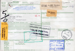 Austria (1990) - Bollettino Pacchi Per La Francia - Storia Postale