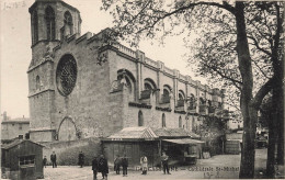 FRANCE - Carcassonne - Vue Panoramique De Cathédrale St Michel - Vue De L'extérieur - Carte Postale Ancienne - Carcassonne