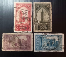 Maroc Poste Française 1923 Monuments   Modèle: Joseph De La Nézière Gravure: Hélio Vaugirard  Lot 2 - Usados