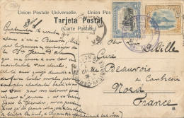 GUATEMALA - 15 CENT. FRANKING (Mi #113 + #115) ON PC (VIEW OF PANAMA) TO FRANCE - 1910 - Guatemala