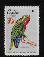 Cuba 1969 MiNr. 1556  Kuba Birds Cuban Amazon (Amazona Leucocephala)  Wildlife Zapata  1v MNH** 4.50 € - Papageien