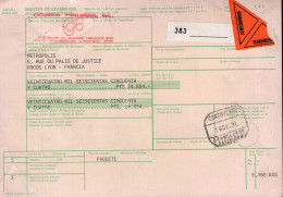 Spagna (1992) - Bollettino Pacchi Per La Francia - Cartas & Documentos