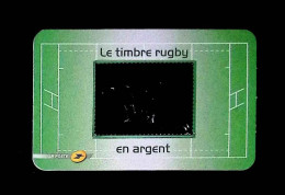 CL, épreuve De Luxe, Le Timbre Rugby En Argent 999 Millièmes De 5 Euros, 2011, Neuf - Pruebas De Lujo