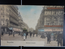 Bruxelles Boulevard Anspach ( Nels Colorisée) - Lanen, Boulevards