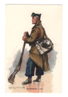 MILITARIA. ILLUSTRATEUR EDMOND LAJOUX.1939. CHASSEUR à PIED. - Uniformes