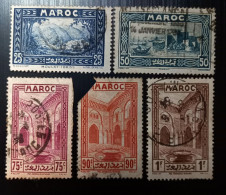 Maroc 1933 Local Motives Modèle: R. Beliot Gravure: Del Rieu - Used Stamps