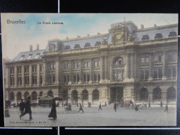 Bruxelles La Poste Centrale (Nels Colorisée) - Prachtstraßen, Boulevards