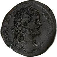 Septime Sévère, Sesterce, 195-196, Rome, Bronze, TTB, RIC:700b - La Dinastía De Los Severos (193 / 235)