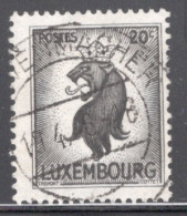 Luxembourg 1945 Single Stamp For Lion From Duchy Arms In Fine Used - Oblitérés