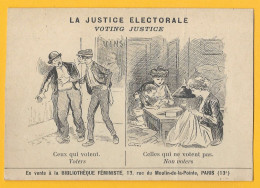 LA JUSTICE ELECTORALE - VOTING JUSTICE - Ceux Qui Votent - Celles Qui Ne Votent Pas - Parteien & Wahlen