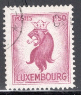 Luxembourg 1945 Single Stamp For Lion From Duchy Arms In Fine Used - Oblitérés