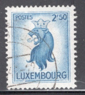 Luxembourg 1945 Single Stamp For Lion From Duchy Arms In Fine Used - Oblitérés