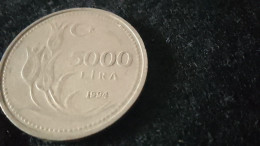TÜRKİYE - 1994-      5000         LİRA - Turquie