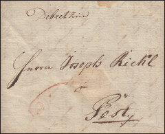 Ungarn Vorphilatelie Brief Aus DEBREZIN Nach PESTY Vom 22. November 1801 - ...-1867 Prephilately