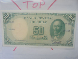 CHILI 5 Centimos/50 Pesos ND (1960-61) Neuf (B.33) - Chile