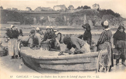 35-CANCALE- LAVAGE DES HUITRES DANS LES PARCS DE LEHOËRFF AUGUSTE FILS - Cancale