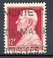 MONACO - Yv. N° 305  (o)  12f Louis II Cote 3,15 Euro BE  2 Scans - Oblitérés