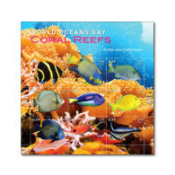ONU New-York 2023 - World Oceans Day - Coral Reefs ** - Hojas Y Bloques