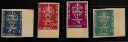 ZA0102c - ALBANIA - Set Of 4 IMPERF STAMPS - Medicine MALARIA 1962 Scott # 609/2 - Malattie