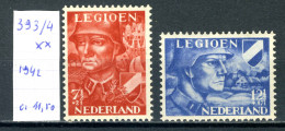 Pays-Bas    N° 393/4 Xx     Légion - Ongebruikt