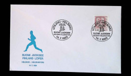 CL, Lettre, FDC, Suomi-Finland, Utsjoki-Helsinki, 14-7-1983, Suomi Juoksee - Covers & Documents