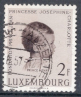 Luxembourg 1957 Single Stamp For Children's Clinic Of The Prince Jean - Princess Joséphine  In Fine Used - Gebruikt